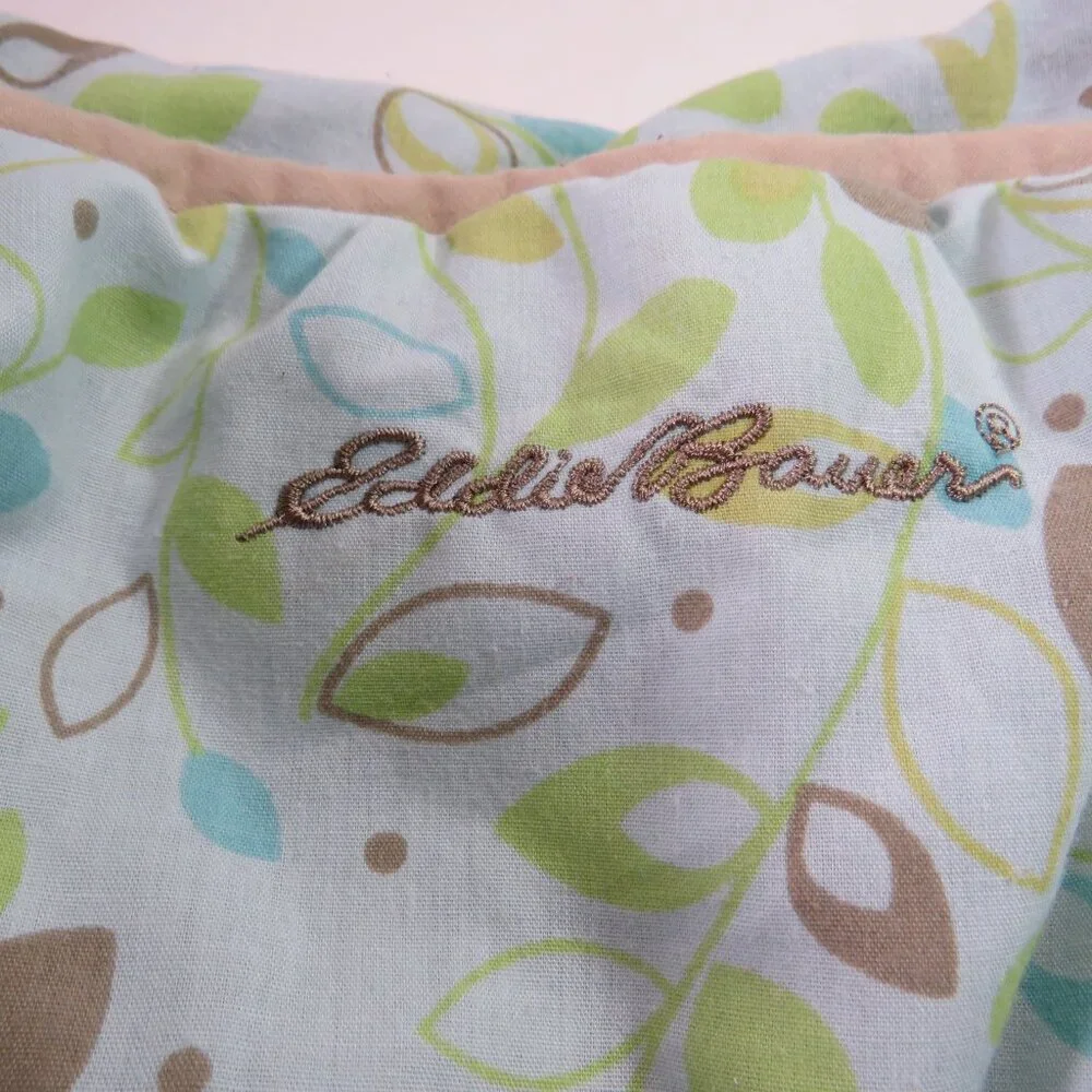 Baby Eddie Bauer Shopping Cart Cover green & brown leaf unisex design